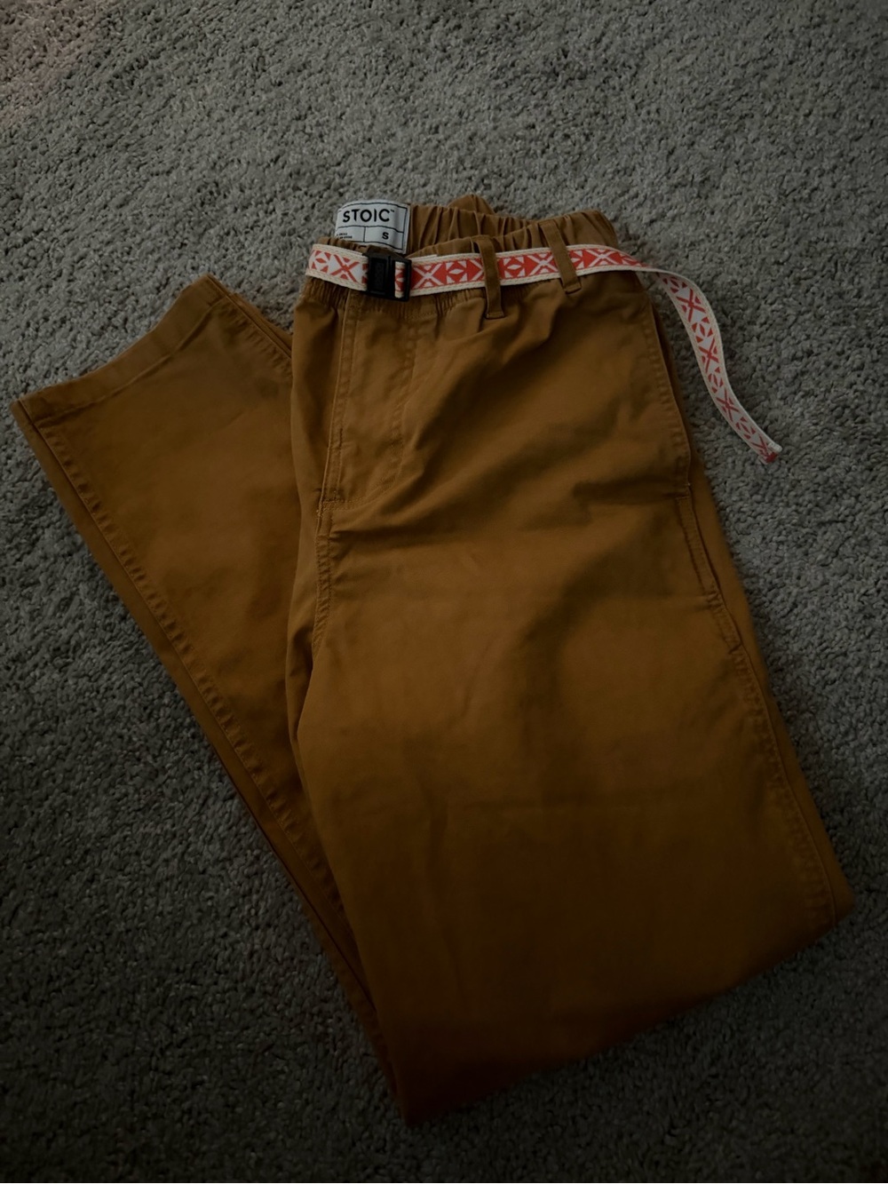 Stoic Women's Stretch Chino Pants in Camel Brown